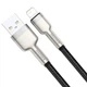 Кабель Baseus Cafule Metal Cable USB to Lightning 2.4A 0.25м (CALJK-01) Black - изображение 4