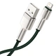 Кабель Baseus Cafule Metal Cable USB to Lightning 2.4A 2м (CALJK-B06) Green - изображение 4