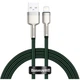 Кабель Baseus Cafule Metal Cable USB to Lightning 2.4A 1м (CALJK-A06) Green - изображение 1