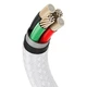 Кабель Baseus Cafule Metal Cable USB to Lightning 2.4A 2м (CALJK-B02) White - изображение 7