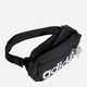 Спортивна сумка на пояс бананка Adidas Linear Bum Bag HT4739 Чорна (4066751833546) - зображення 4