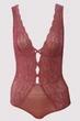 Боди бледно-розовый из кружева Pierre Cardin 80B - изображение 1