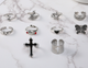 Набор готических колец с Паук с крестами в стиле панк готы серебристый Fashion Jewelry 10шт(AN))32153 - изображение 2