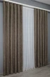Комплект готовых штор VR-Textil Лен мрамор Pavliani № 1372ш Какао 100х270 см 2 шт (31-622 ) - изображение 5