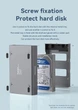 Зовнішня кишеня Blueendless BS-U35KС Метал USB 3.1 для HDD 3.5" - зображення 4