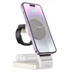 Зарядное устройство 3в1 Hoco CQ3 15W Qi magnetic charger White - изображение 3