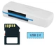 Картридер USB 2.0 4в1 Micro SD TF M2 MMC кардридер Card Reader (764117186-1) Белый - изображение 5