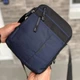 Мужская синяя сумка барсетка через плечо много отделений Commander aoitan blue - изображение 4