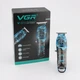 Машинка акумуляторна Barber VGR V-923 для стрижки та окантовки з LED-індикатором та насадками 5Вт. Синій - зображення 10