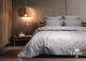 Однотонное Постельное белье Viluta Сатин Страйп 90 Двуспальный 175x210 Хлопок 100% - изображение 1