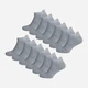 Набор мужских носков коротких хлопковых Лео Snickers 40-45 10 пар Серый (ROZ6501010378) - изображение 1