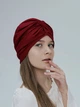 Тюрбан женский из хлопка D.Hats бордового цвета - изображение 4