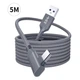 Кабель Oculus Link USB 3.1 на type С, в оплетке 5 метров для Meta Quest Oculus Quest 2, 3, 3S, Pro, Pico 4, 180 грамм - изображение 1