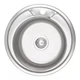 Кухонна мийка WEZER 490(08) Decor 490x180 мм + сифон - изображение 1