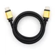 Кабель мультимедійний HDMI to HDMI 1.8 m metal V2.0 Vinga (VCPDCHDMI2VMM1.8BK) - зображення 1