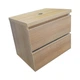 Підвісна пластикова тумба Ламі TheMix Wood (4236-oak) mat ламінація під умивальник 60 см - изображение 6