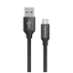 Дата кабель USB 2.0 AM to Type-C 2.0m black ColorWay (CW-CBUC008-BK) - зображення 1