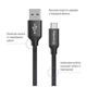 Дата кабель USB 2.0 AM to Type-C 2.0m black ColorWay (CW-CBUC008-BK) - зображення 2