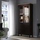 Шафа зі скляними дверц та 3 шухляд IKEA HEMNES ХЕМНЕС, чорно-коричневий, 504.522.97 - изображение 2
