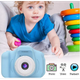 Детский цифровой фотоаппарат Kids Camera GM14 с записью видео и с играми Синий GGS-77 - изображение 5