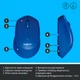 Миша бездротова Logitech M330 Silent Plus Blue (L910-004910) синя - зображення 5