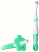 Zestaw dla niemowląt Brush-Baby First Brush and Teether Set Gryzak + Szczotka do zębów 0-18 miesięcy Zielony (5060178100709) - obraz 1