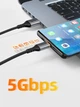 Кабель CABLETIME USB Type A - USB Type C 5V/3A быстрая зарядка 1 м Black (CA40H) - изображение 4