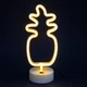 Неоновый светодиодный ночник для интерьера Decoration Lamp Ананас USB/3хАА Теплый Белый 30см | Настольный светильник | 726207 - изображение 2