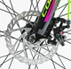 Спортивный алюминиевый велосипед 24 дюйма, рама 12д, Shimano 21 скорость, зеленый с розовым, Corso «GRAVITY» GR-24617 - изображение 4