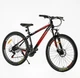 Спортивный велосипед 27.5 дюймов, рама сталь 15.5д, Shimano, 21 скорость, Corso «TORNADO» TR-27639, черный с красным - изображение 2