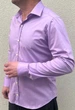Рубашка мужская BOSMEN с длинным рукавом стрейч приталеная, фиолетовая Bisbal-morado XL - изображение 2