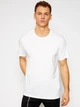 Набір футболок бавовняних довгих чоловічих Calvin Klein Underwear 000NB4011E-100 L 3 шт Білий (8719853080726) - зображення 2