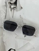 Солнцезащитные очки с двойной переносицей унисекс Прозрачный с серым (0681) - изображение 1