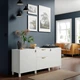 Модуль для зберігання із шухлядами IKEA BESTÅ БЕСТО, білий, ЛАППВІКЕН, жертва біла, 180x42x74 см, 994.126.86 - изображение 3
