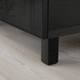 Модуль для зберігання із шухлядами IKEA BESTÅ БЕСТО, чорно-коричневий, SELSVIKEN СЕЛЬСВІКЕН, Стіббарп високий - изображение 6