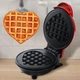 Электрическая мини-вафельница в форме сердца Waffle Maker с антипригарным покрытием - изображение 5