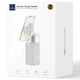 Беспроводное зарядное устройство WIWU Wi-W022 3 in 1 Wireless Charger+Bluetooth Speaker White - изображение 5