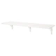 Полиця навісна IKEA BERGSHULT/SANDSHULT, білий, осика біла, 120х30 см, 393.260.26 - зображення 1