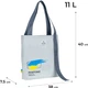 Сумка-шопер Kite BE Ukraine 40х38х7.5 см Серая (K24-587-1) - изображение 3