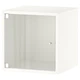 Настенный шкаф IKEA ЭКЕТ, застеклить дверь, белый, 35x35x35 см, 593.363.74 - изображение 1