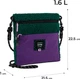 Сумка-кросбоді Kite teens 22.5x21.5x1 см Фіолетово-зелена (K24-2772-1) - зображення 3