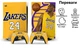Комплект вінілових наліпок Lakers: Kobe Bryant для Sony PlayStation 5 Blu-ray та Dualsense [425940123] - зображення 2