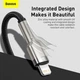 Кабель Baseus Cafule Metal Cable Type-C to Lightning Power Delivery 20W 2.4А 2м (CATLJK-B01) Black - изображение 10
