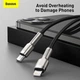 Кабель Baseus Cafule Metal Cable Type-C to Lightning Power Delivery 20W 2.4А 2м (CATLJK-B01) Black - изображение 12