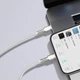Кабель Baseus Cafule Metal Cable Type-C to Lightning Power Delivery 20W 2.4А 2м (CATLJK-B02) White - изображение 7