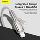 Кабель Baseus Cafule Metal Cable Type-C to Lightning Power Delivery 20W 2.4А 2м (CATLJK-B02) White - изображение 10