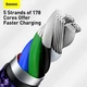 Кабель Baseus Cafule Metal Cable Type-C to Lightning Power Delivery 20W 2.4А 1м (CATLJK-A05) Purple - изображение 14
