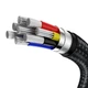 Кабель Baseus Cafule Metal Cable Type-C to Type-C 100W 20V 5A 2м (CATJK-D01) Black - изображение 7