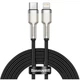 Кабель Baseus Cafule Metal Cable Type-C to Lightning Power Delivery 20W 2.4А 2м (CATLJK-B01) Black - изображение 1
