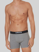 Набір трусів шорти чоловічий 2 шт Levi's Solid Basic Boxer Brief Organic Co 2P 7012228420070 S Сірий (8720245437721) - зображення 2